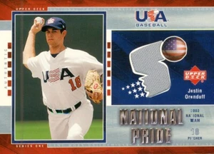 2004 Upper Deck National Pride Jersey Justin Orenduff 21 USA - Picture 1 of 2