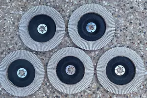 5 NICHT BESCHRIFTETE Aluminiumoxid Klappenscheibe 7" x 7/8" 40er Körnung Typ 29 Fiberglas - Bild 1 von 7
