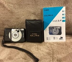 Canon ELPH Jr. Compact 35mm Compact Film Camera W/ Case & Manual WORKS GREAT! - Picture 1 of 7