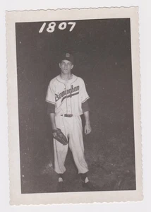 vtg 1950 Leo Kiely Type 1 snapshot photo Birmingham Barons Boston Red Sox - Picture 1 of 2
