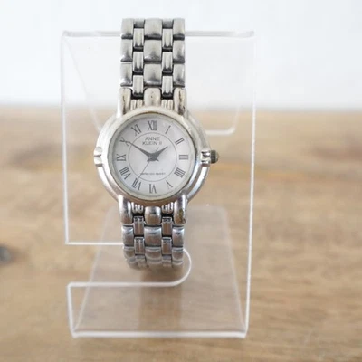 Vintage Anne Klein II Ladies Dress Watch Silver Bracelet Roman Numerals Quartz - Image 1 of 4