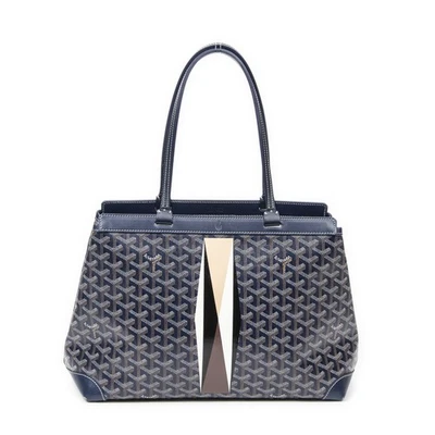 Bolso de Hombro Goyard Azul Marino Bellechasse Biaude PM Lona Recubierta Goyardina Foto 1 de 4