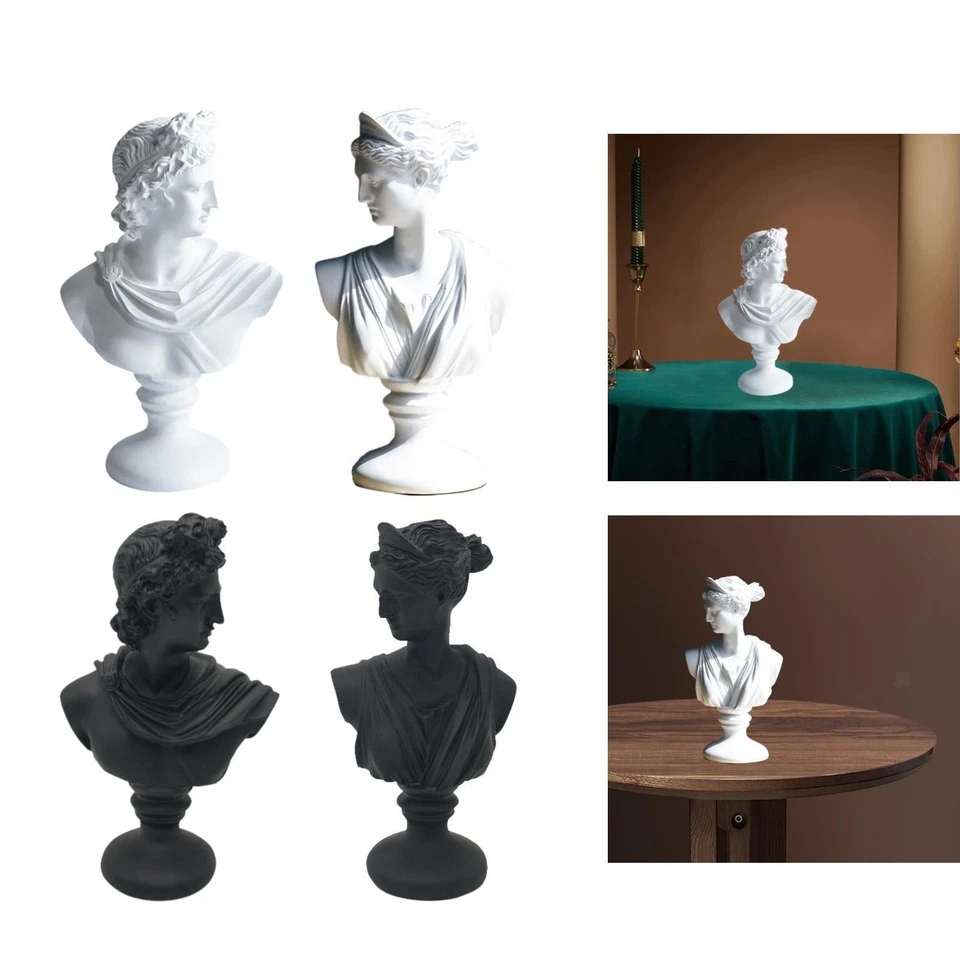 Estatuilla mitología griega busto resina escultura para decoración regalos multifuncional Foto 1 de 1