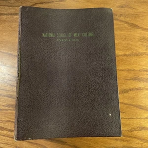 1942 Vintage Profitable Meat Cutting Book -Nat'l School of Meat Cutting -35+ pts - Imagen 1 de 9