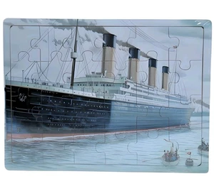 Schönes Titanic Holzpuzzle New Texas Toy Distribution WP-105 - 24 Teile - Bild 1 von 6