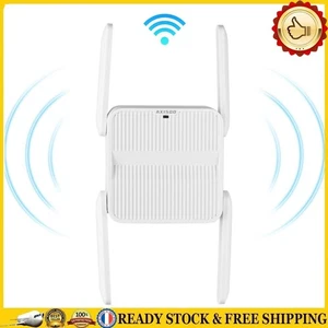 WiFi 6 Repeater Extender 1500Mbps Signal Booster Amplifier Dual Band 2.4G/5GHz ~ - Afbeelding 1 van 18