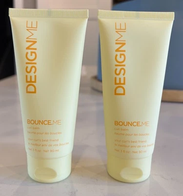 DesignMe Bounce.Me Curl Balm Definition Shine Anti-Frizz Hydrating (2) 3oz Each - Image 1 of 2