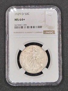 1929-D Walking Liberty Half Dollar | NGC MS64+ | Rare Plus Grade! - Bild 1 von 4