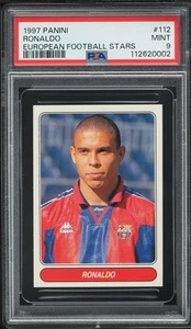Ronaldo PSA9 1997 Panini European Football Stars Barcelona Debut Rookie b1 - Picture 1 of 2