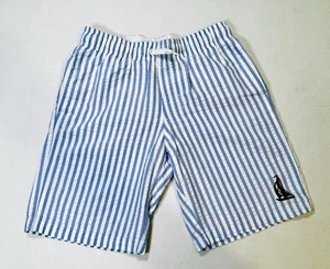Cat and Jack Boys Striped Seersucker Swim Shorts Size 12/14 - Picture 1 of 12