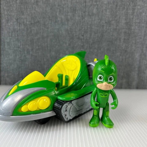 PJ Masks Gekko Action Figure And Green Gekko Mobile Vehicle Lot Just Play Cover