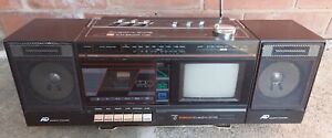 Vintage Goodmans quadro 902 radio/cassette recorder/TV boombox working/faulty 