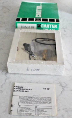 Carter 902-1126 Kit Cremallera Datsun 1980-1982 Foto 1 de 3