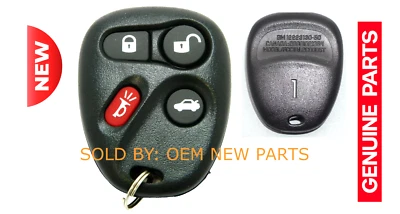 OEM ELECTRONIC 4 BUTTON REMOTE KEY FOB #1 FOR CADILLAC CTS CTS-V SRX - Изображение 1 из 2