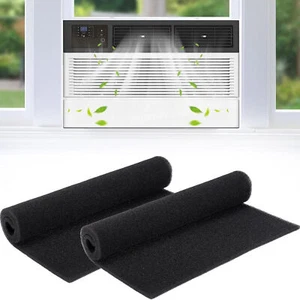 2PCS Replacement Air Conditioner Foam Filter 24 x15 x 1/4'' Reusable Cut to Size - Picture 1 of 12