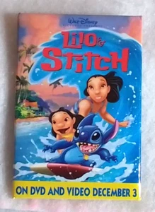 Disney Lilo & Stitch DVD/Video Movie Promo Pin Pinback Button - Picture 1 of 2