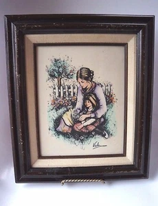 GERAHMTES KUNSTWERK VON "VICKER" - Bild 1 von 3