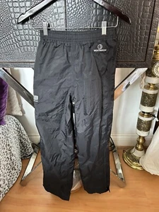 Sierra Black Waterproof Trousers 11-12yrs H146/152cm Karrimor RRP36.99 DofE PGL - Picture 1 of 7