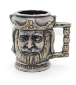 Vintage 70er Jahre Keramik Form Königskopf Mann Gesicht Kaffeetasse handbemalt - Bild 1 von 7