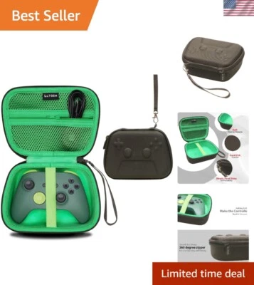 Funda Compacta Verde con Cremallera para Controladores Xbox Core y PlayStation DualSense Foto 1 de 4