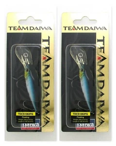 (2) TEAM DAIWA 2 3/8" TD Floating 3/8 Oz Crankbaits TDCS1062FG08 Black Shiner - Picture 1 of 4