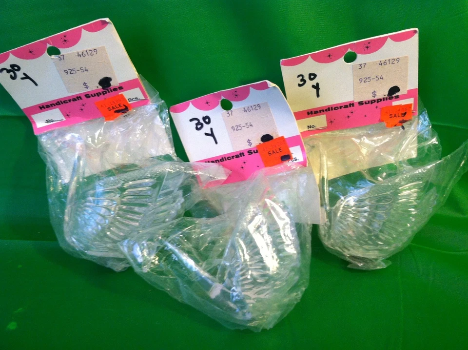 Лот (3) ЛЕБЕДЬ ковш чашка свадьбы/вечеринки Favors Crafts прозрачный пластик новый - Изображение 1 из 4