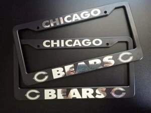 - Juego de 2 - Marcos de matrícula de plástico Chicago Bears - Imagen 1 de 2