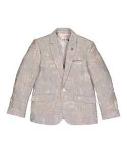 MSRP $400 Elie Balleh Gold Button-Accent Blazer Gold Size 34-36/S - Picture 1 of 1