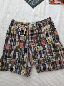 Madras vintage Ralph Lauren bauli uomo toppa media/difetto di lettura - Foto 1 di 10
