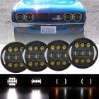 4PCS 5.75 5-3/4LED Headlights Hi/Lo Beam DRL Turn for Chevy Impala El Camino Chevrolet Chevelle