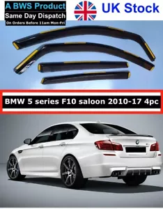 BWS Wind Deflectors BMW 5 series F10 4door saloon 2010-2017 4pc - Picture 1 of 5