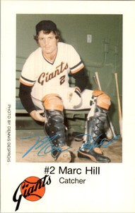 1979 Giants Police #2 Marc Hill oversized - NM