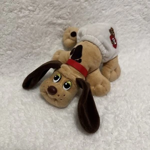 Pound Puppies Newborns Brown & Tan Dog Plush Hasbro Basic Fun With Diaper - Picture 1 of 6