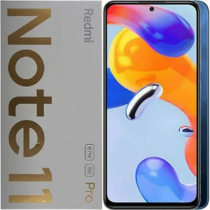 BNIB Xiaomi Redmi Note 11 Pro (5G) Blue 128GB + 6GB Dual-SIM Unlocked GSM Phone - Afbeelding 1 van 2