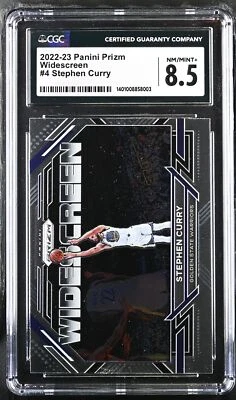 2022-23 Panini Prizm Widescreen Stephen Curry #4 CGC 8.5 NM/MINT+ - Image 1 of 2