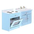  1 set of Miniature Doll House Wash Hand Sink and Stove Model Doll House