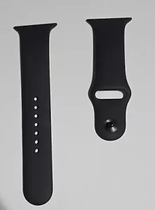 Unused Original BLACK Apple Watch Sport Band 46mm LARGE M/L MXM43AM/A in Bulk Pk - Picture 1 of 11