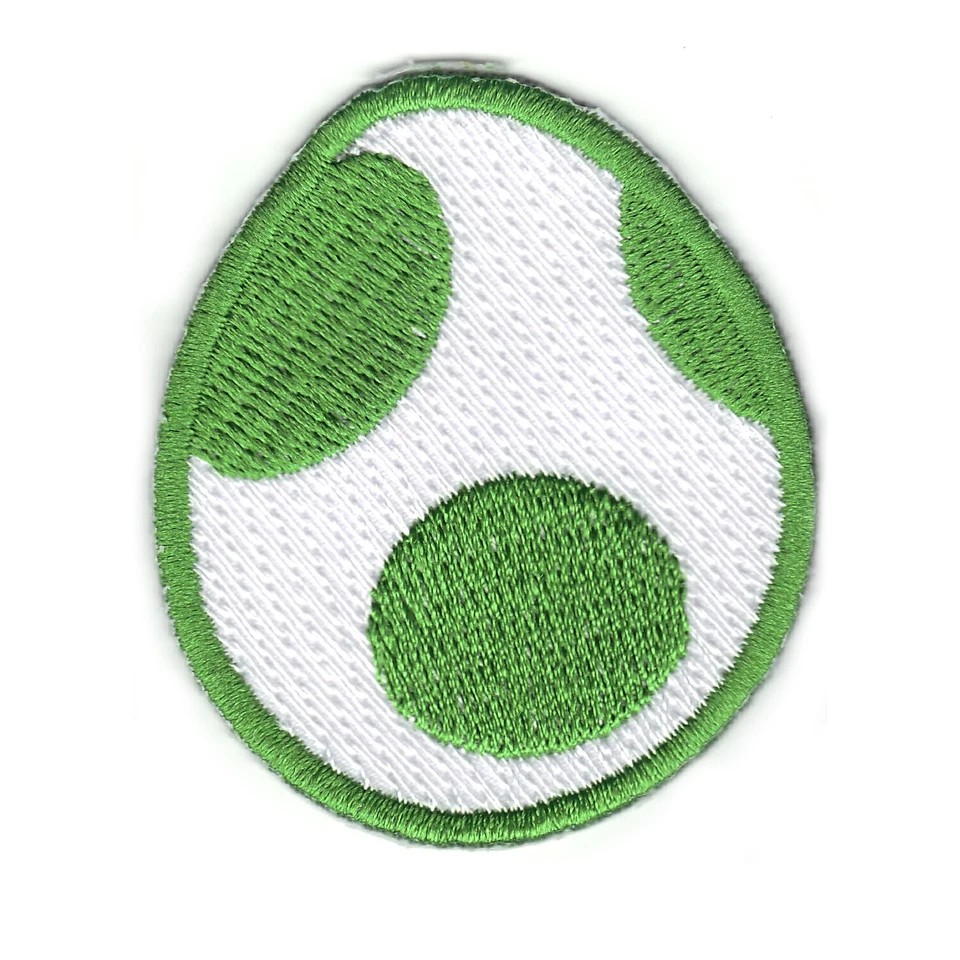 Nintendo Super Mario World Yoshi Egg Embroidered Iron on Patch - Image 1 of 1