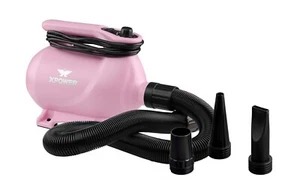 Secador de pelo multidireccional comercial XPOWER B-123 rosa para mascotas perros gatos y 3 boquillas - Imagen 1 de 23