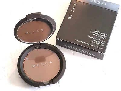 Polvo perfeccionador multitarea Becca dorado oscuro - tamaño completo nuevo en caja (#m2 Foto 1 de 3