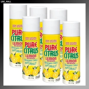 Pure Citrus New Lemon Spray 4 Oz. Air Freshener 6-PACK - Picture 1 of 1