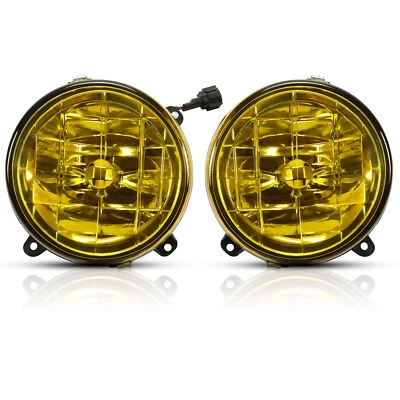 For Subaru Impreza RS / WRX 2002 2003 Yellow Lens Glass Fog Lights Set w/ Bulbs - Image 1 of 4