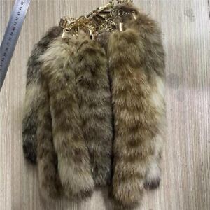 Wholesale 10" Real Fur Tail Keychain Cosplay Toys Bag Pendant Bag Accessories