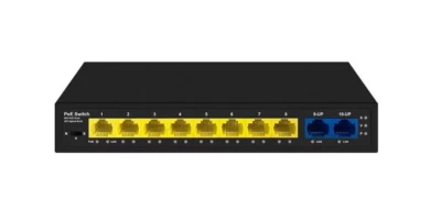 Enterprise Gigabit Network PoE Switch - Unmanaged 8GE PoE + 2GE Uplink Ports 96W - Image 1 of 4
