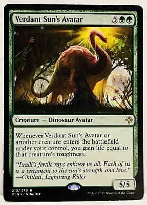 Verdant Sun's Avatar -#213-MTG-Ixalan (XLN) Regular-LP - Image 1 of 2