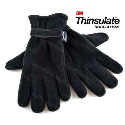 Men’s Thinsulate Thermal Ski Gloves Fleece Lined Warm Winter Outdoor Hiking - Image 1 of 3