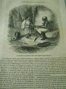 Hospitalité dans l'Asie Mineure 1839 Gravure Print Article - Picture 1 of 1