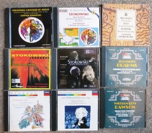 Leopold Stokowski Classical 9 CD Lot Brahms Ives Bartok & more Very Clean - Picture 1 of 3