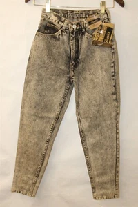 Jordache Basics Girls Size 10 Preteen NEW VINTAGE Jeans Ankle Bows USA Made - Picture 1 of 24