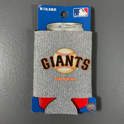 San Francisco Giants MLB Insulated Bottle Sleeve Silver Orange Team Logo Sports Cover